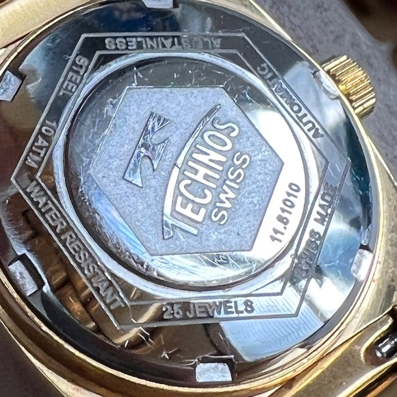 ?VTG Technos  Women’s Automatic Self-Winding Watch Gold  Tone main image 7